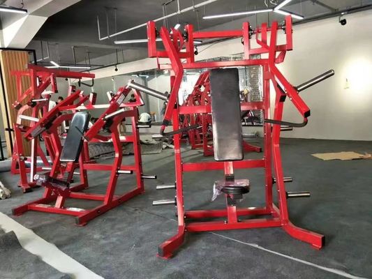 Strength Training Plate Loaded Machines for Chest Press and Iso-Lateral Bench Press