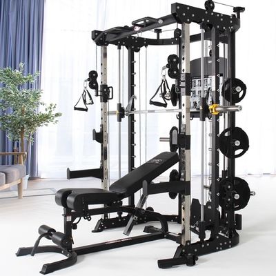 Commercial Home Gym Equipment with Pull Up Chest Press and Smith Machine Functions