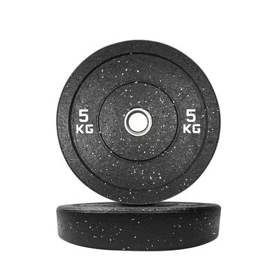 Customized Logo Availabled Color Dot Rubber Barbell Plate for Bumper Weight Training