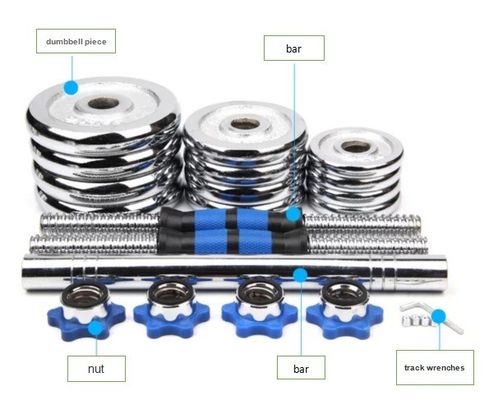 20KG/30KG/50KG Adjustable Dumbbell Set for Comprehensive Fitness Exercise by Befreeman